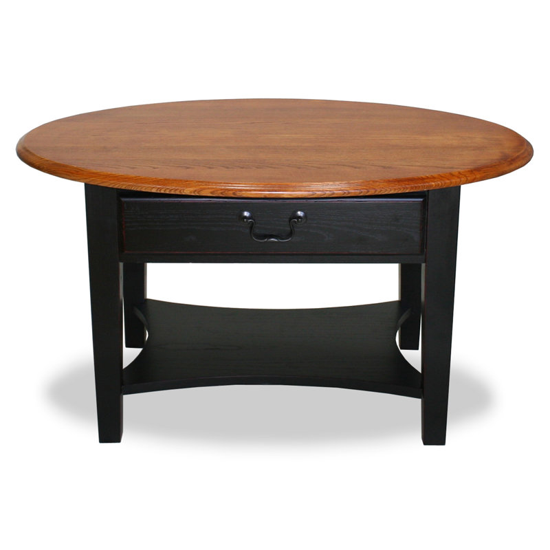 Charlton Home® Oval Solid Wood Coffee Table & Reviews Wayfair